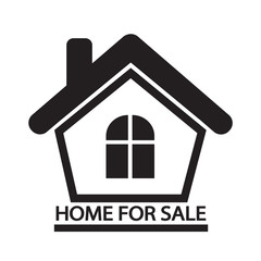 Home For Sale icon Illustration design