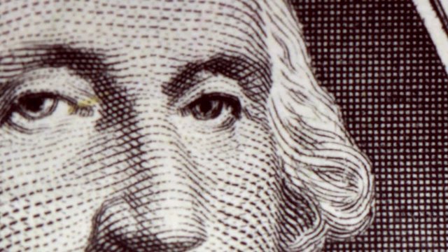 American currency one dollar bill - Finance and banking concept