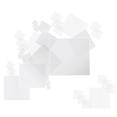 Fototapeta premium Abstract geometric shape background from gray squares