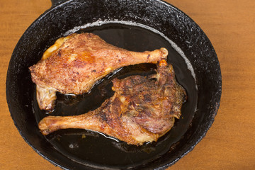 Roasted duck legs