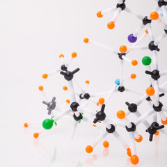 Abstract molecular structure.