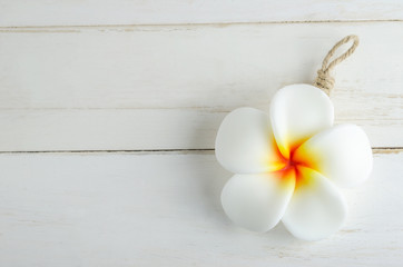 Spa aromatherapy soap with Plumeria flower shape