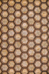 The ceiling of the hall Plaza de Espana decorated with beautiful