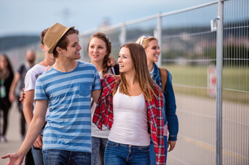 Teens at summer festival