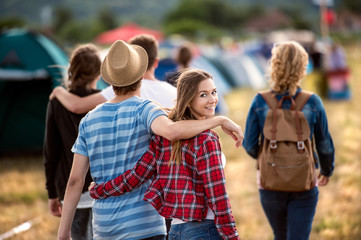 Teens at summer festival