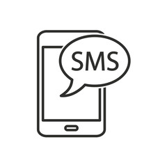 Obraz na płótnie Canvas SMS - vector icon.