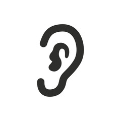 Ear  - vector icon.