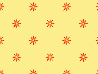Fototapeta na wymiar Seamless yellow background with petty flowers