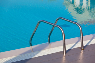 Ladder of a swimming pool