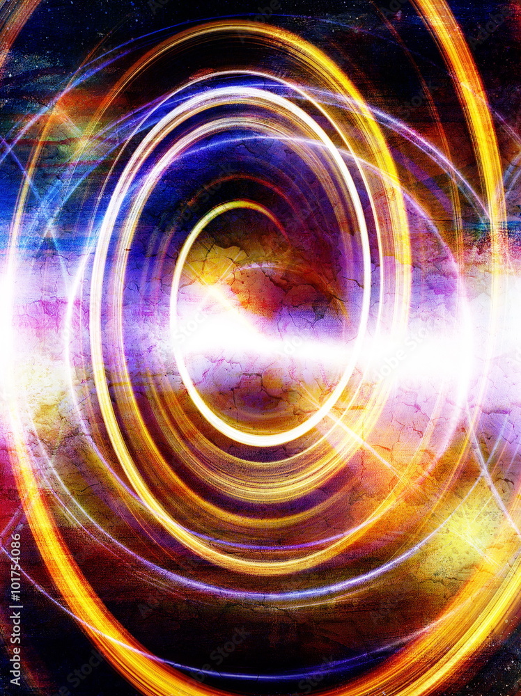 Aufkleber Abstract background and color circle effect, color background.