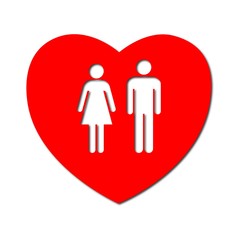 Couple in heart, Valentine's day