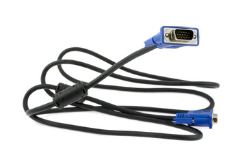 VGA cable  on white background