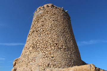 Naklejka premium Genoese tower in Ile Rousse.