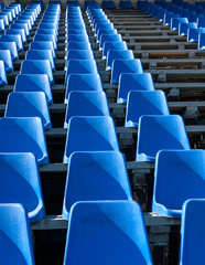plastic seat at the stadium