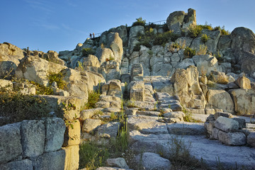 Fototapeta na wymiar Ruins of The ancient Thracian city of Perperikon, Kardzhali Region, Bulgaria