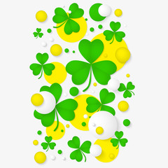  Abstract background for St. Patrick's day party poster.