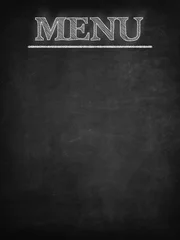 Fotobehang Blank menu blackboard © 4 Girls 1 Boy