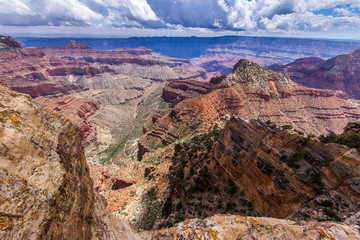 view from Cape Royal trail, Grand Canyon, North Rim