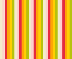 Vertical lines retro color pattern. 