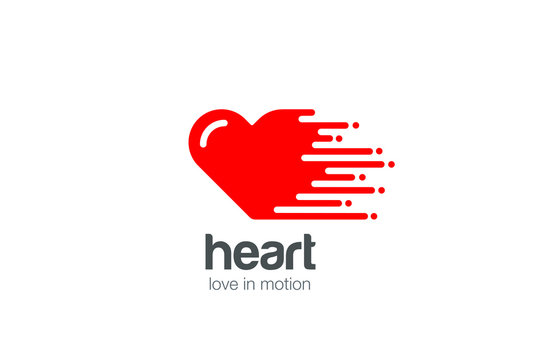 Heart Logo Love. Cardiology Logotype St Valentines Day icon