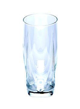 Abstract glass on white background
