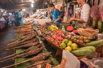 Photo sur Plexiglas Gamme de produits Cuisine de rue à Luang Prabang, Laos