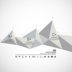 3D Low Polygon Geometry Background