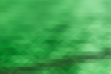 Low Poly Style / triangular shape green graphic background