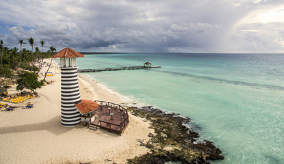 Faro Bayahibe Playa Dominicus - obrazy, fototapety, plakaty