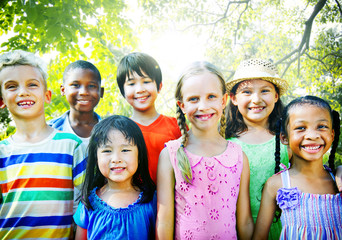 Children Friendship Togetherness Smiling Happiness