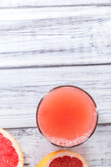 Glass with Grapefruit Juice