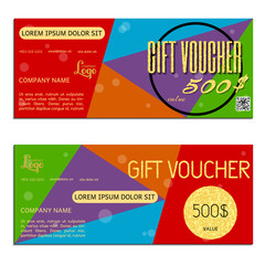 gift voucher gold vector illustration coupon