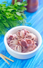 boiled octopus