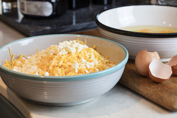 Easy Cheese and Egg Chard Bacon Pie