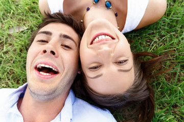 Young couple in the park