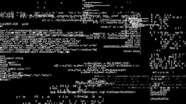 Digital animation of matrix