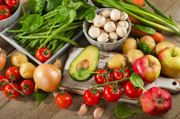 Fresh healthy organic vegetables