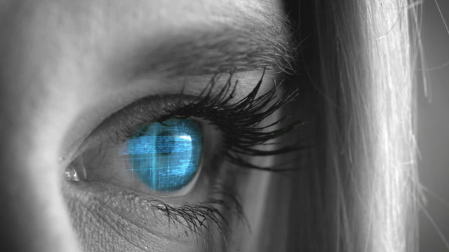 Blue eye opening