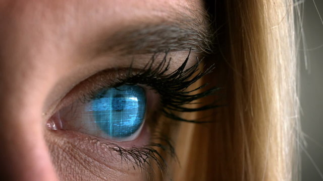 Blue eye opening