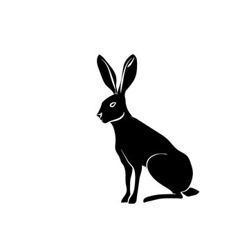 recommend clip art: the silhouette rabbit