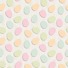 seamless easter pattern with easter eggs