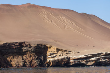 Geoglifo il Candelabro, penisola di Paracas, Peru