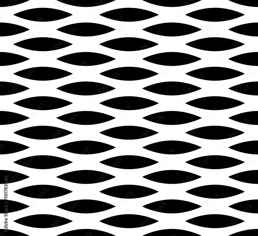 Aufkleber abstract seamless background / pattern with staggered leaf, almo
