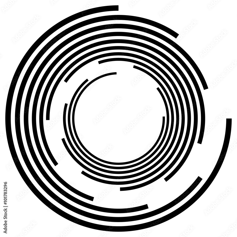 Poster abstract spiral, swirl, twirl element. editable vector graphic.