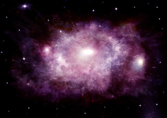 galaxy in a free space