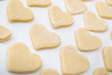 Fototapeta na wymiar cookies in the shape of heart