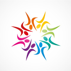 silhouettes colorés