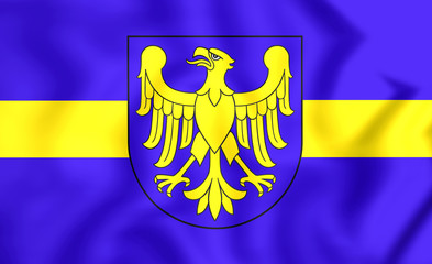 Flag of Silesian Voivodeship, Poland. - 101791219