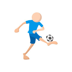 Fototapeta na wymiar Football soccer cartoon icon