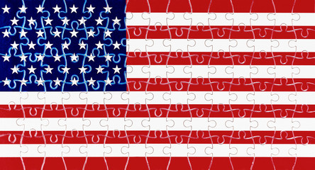 American flag with 49 stars